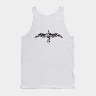 Oak Island, NC Summertime Vacationing Bird Flight Tank Top